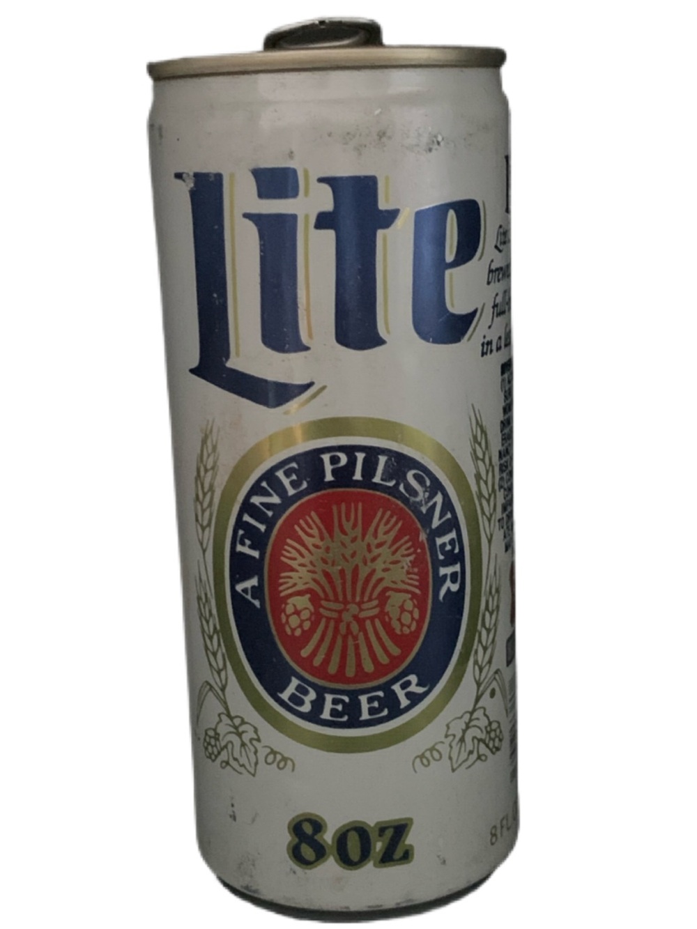 Vintage Beer Can Lite A Fine Pilsner Beer 8Oz Tab Empty Aluminum Can